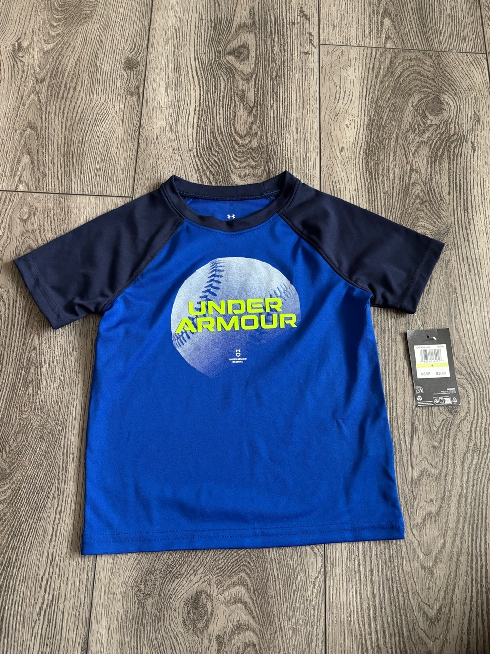 Under Armour Royal Blue Athletic Tee with Logo Tag